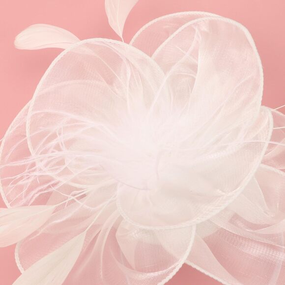 Fascinators Hat Tea Party Headwear Ribbons Feathers On A Headband And A 7165 - Picture 3 of 7